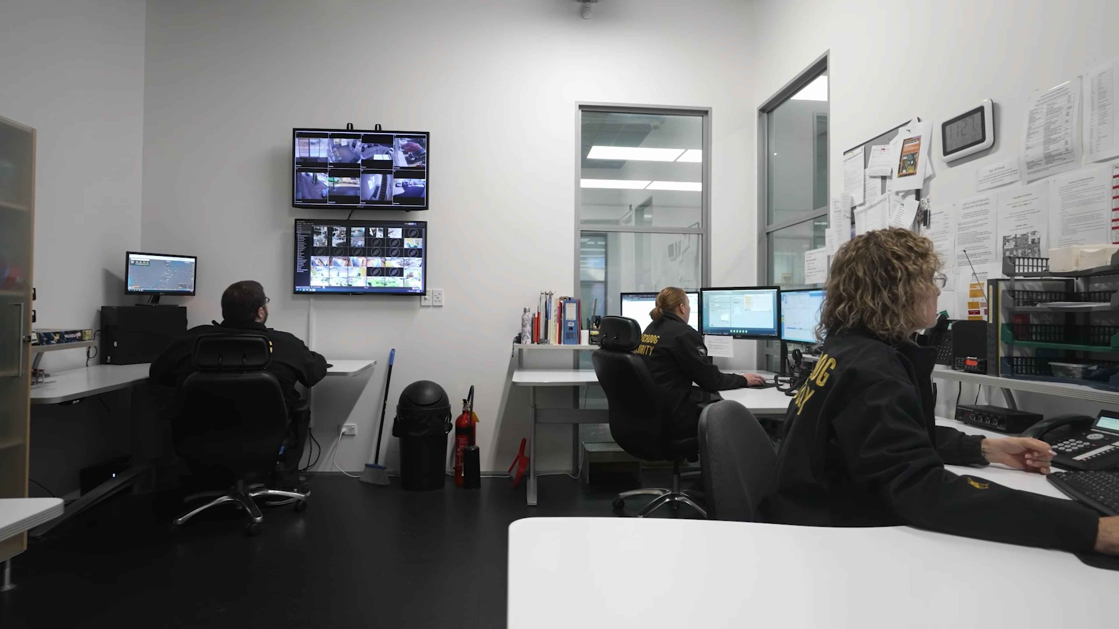 Watchdog monitoring operators reviewing signals at the Rotorua centre.